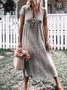 Women Casual Short Sleeve Solid Maxi Knitting Dress Plus Size Summer Knitting Dress