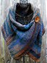 Women's  Casual Multicolor Stripes  Round Neck Scarves & Shawls