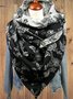Casual Cotton Floral Scarf