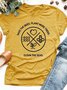 Yellow Cotton Casual T-shirt