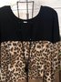 Women Leopard Long Sleeve O-Neck Shirt & Top