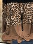 Women Leopard Long Sleeve O-Neck Shirt & Top