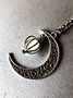 Women's Ghost hollow Moon Necklace