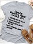RULES WHEN I FIRST WAKE UP.....Women's T-shirt