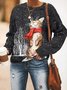Christmas Cat Women Sweatshirts