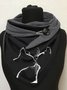 Cats Kissing Print Scarf