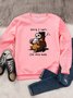 Lazy Sloth Cartoon Graphic Sweatshirts