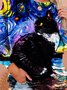 Black Tuxedo Cat Sweatshirt