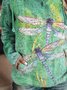 Dragonfly Print Women Sweatshirt