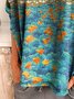 Flower oil painting printing Long Sleeve Shirt & Top