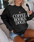 Coffee Books Dogs Women Sweatshirts