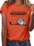 Word of Day Exhaustipated Cat Graphic Tee