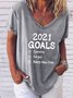 2021 Goals Women's Tee
