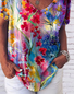 Colorful Flower Painting T-shirt