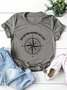 Not All Who Wander Are Lost Compass Graphic Tee