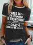 Enough To Deal With Today Women's Short Sleeve Round Neck Tee