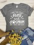 I Have Two Titles Aunt And Dog Mom And I Rock Them Both Graphic T-shirt