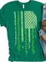 St Patricks Day American Flag Shirt