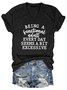 Being a Functional Adult Every Day Seems a Bit Excessive Women's V-neck T-shirt