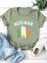 Official Hooligan St Patricks Day Irish Shamrock Flag Graphic Tee