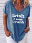 Irish I Was Drunk Women's T-Shirt