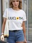 Lilicloth Cotton-Blend Short Sleeve Casual Woman Tee