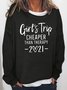 Girl's Trip Cheaper Than Therapy Women's Crew Neck Sweatshirts