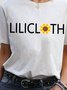 Lilicloth Cotton-Blend Short Sleeve Casual Woman Tee