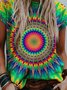 Colorful Abstract Painting Print T-shirt