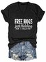 Free Hugs Just Kidding Don't Touch Me V-neck T-shirt
