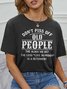 Don't Piss Off Old People Women's Crew Neck T-shirt