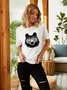 Mama Bear Mother's Day Graphic Crew Neck Tee Top