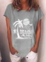 The Beach Calling I Have To Go T-shirt Women Crew Neck Tee