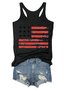 American Flag Graphic Tank Top