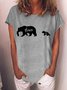 Mama Bear Carrying The Baby Graphic Tee