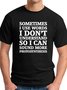 Sometimes I Use Words I Don’t Understand Men's round neck T-shirt