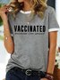 Vaccinated Because I'm Smart Women's round neck T-shirt