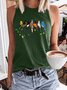 6 Multicolor Kingfisher Graphic Vest Tops