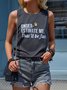 Underestimate Me That'll Be Fun Casual Sleeveless T-Shirt Tank Top