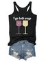 I Go Both Ways Wine Drinker Women's Casual Shift Tops