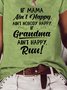 If Mama Ain’t Happy Ain’t Nobody Happy If Grandma Ain’t Happy Run Women's T-shirt