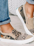 Women Leopard Printed Breathable Flat Heel Flat Daily Shoes