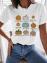 Pumpkin Varieties Graphic Short Sleeve Casual Tee