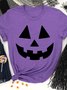 Pumpkin Halloween Cotton-Blend Shift Tshirts