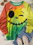 Halloween Nostalgic Raglan Sleeve Tie Dye Grimace Lilifairy Sweatshirts