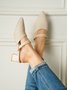 Casual Simple Knit Pointed-toe Mules