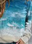 Nature's Narratives Ocean Raglan Sleeve Sweatshirts