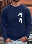 Funny Cat Casual Long Sleeve Sweatshirt