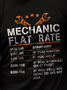 Mechanic Hourly Rate Crew Neck Casual Letter T-shirt