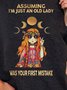 Hippie Printed Crew Neck Sweatshirt